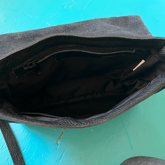 Original hand-painted mystic eye upcycled crossbody bag - Picture 5 of 6